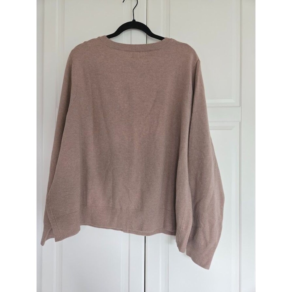 A New Day Button Front Cardigan - Light Brown - Womens 3X - NEW - Picture 4 of 4